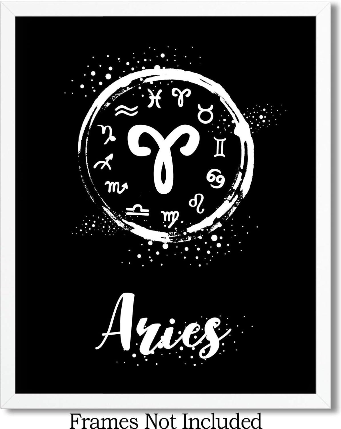 Aries Astrology Zodiac Wall Art Decor Print - 8x10 unframed Print