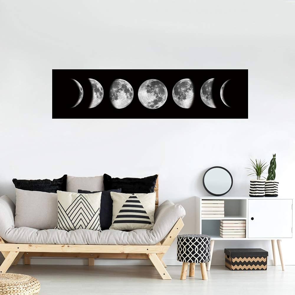 Zunniu Moon Phase Wall Art Painting Review